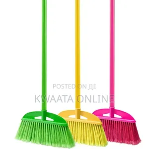 Plastic Broom Wails Cleaning Broom Long Handle Floor Sweeper