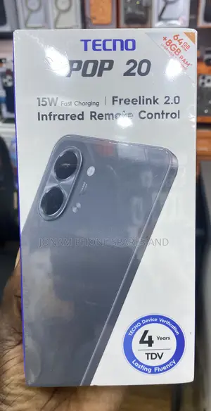 New Tecno Pop 20 64 GB Black