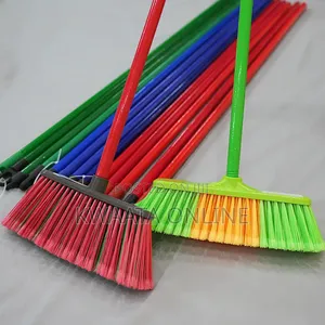 Broom for Indoor Outdoor Lightweight, Long Handle for Tile, Floors