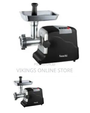 Saachi Meat Grinder With 3 Metal Cutting Plates for Sausages Kibbeh