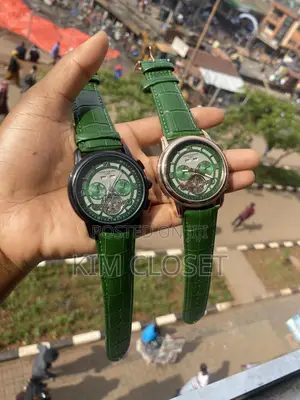 Green Leather Watch