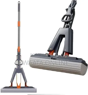 Pva Sponge Mop With Butterfly Head | Self-Wringing, Floor, Windows