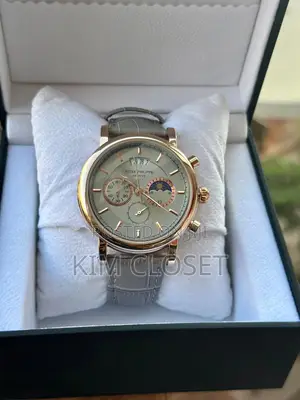 Gray Leather Watch(Patek)