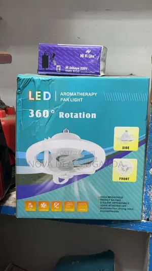 Led Aromatherapy Fan Light 360°Rotating Ceiling Fan With Lightdiffuser