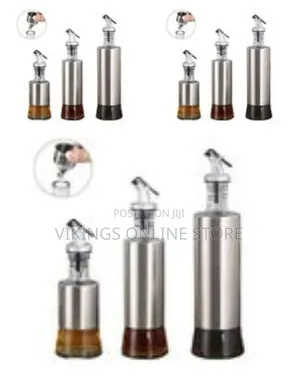 3 PCS Glass Vinegar Cooking Oil Dispensers Sauce Sprayer Bottle