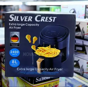 Silvercrest 8l Air Fryer – Large Capacity Digital Oil-Free Fryer