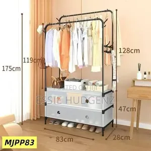 Metal And Plastic Multifunctional Garment Rack