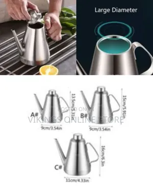 24oz Oil Dispenser Storage Container Can, Vinegar Jar Pot Pourer