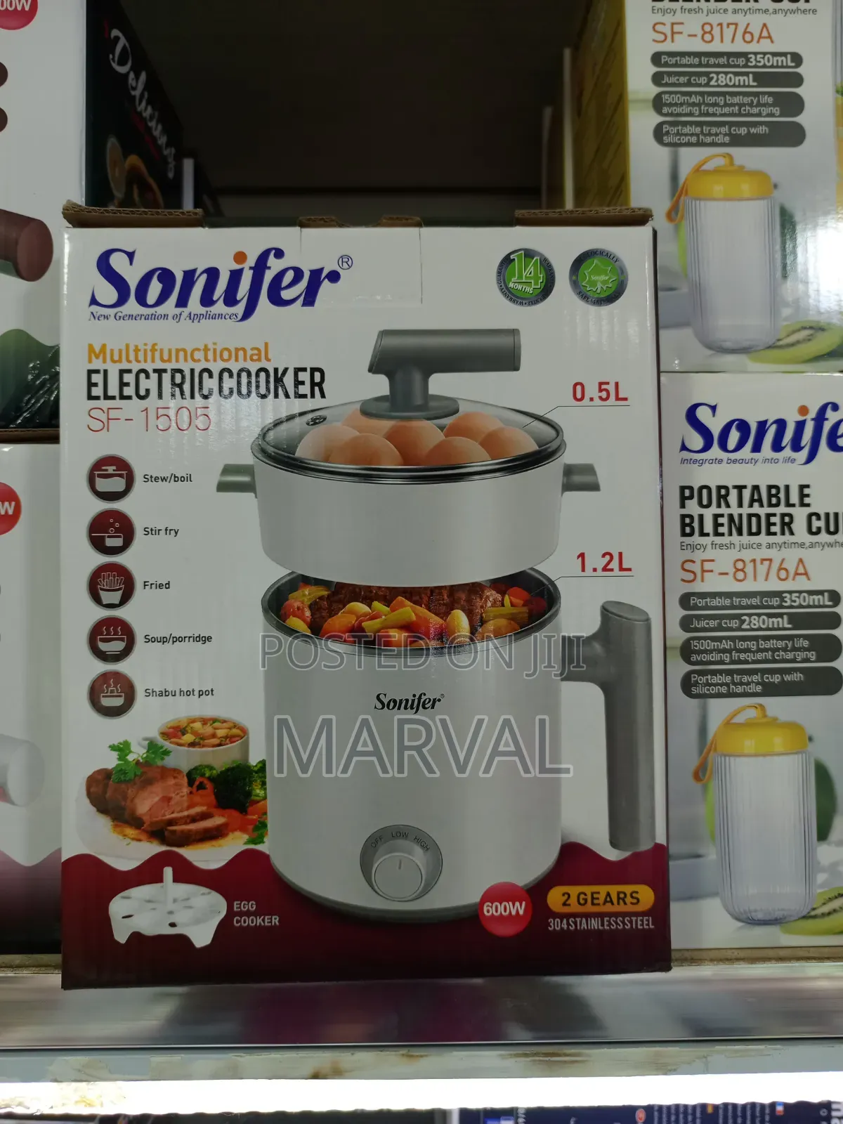 Sonifer Multifunctional Electric Cooker (Model Sf-1505).