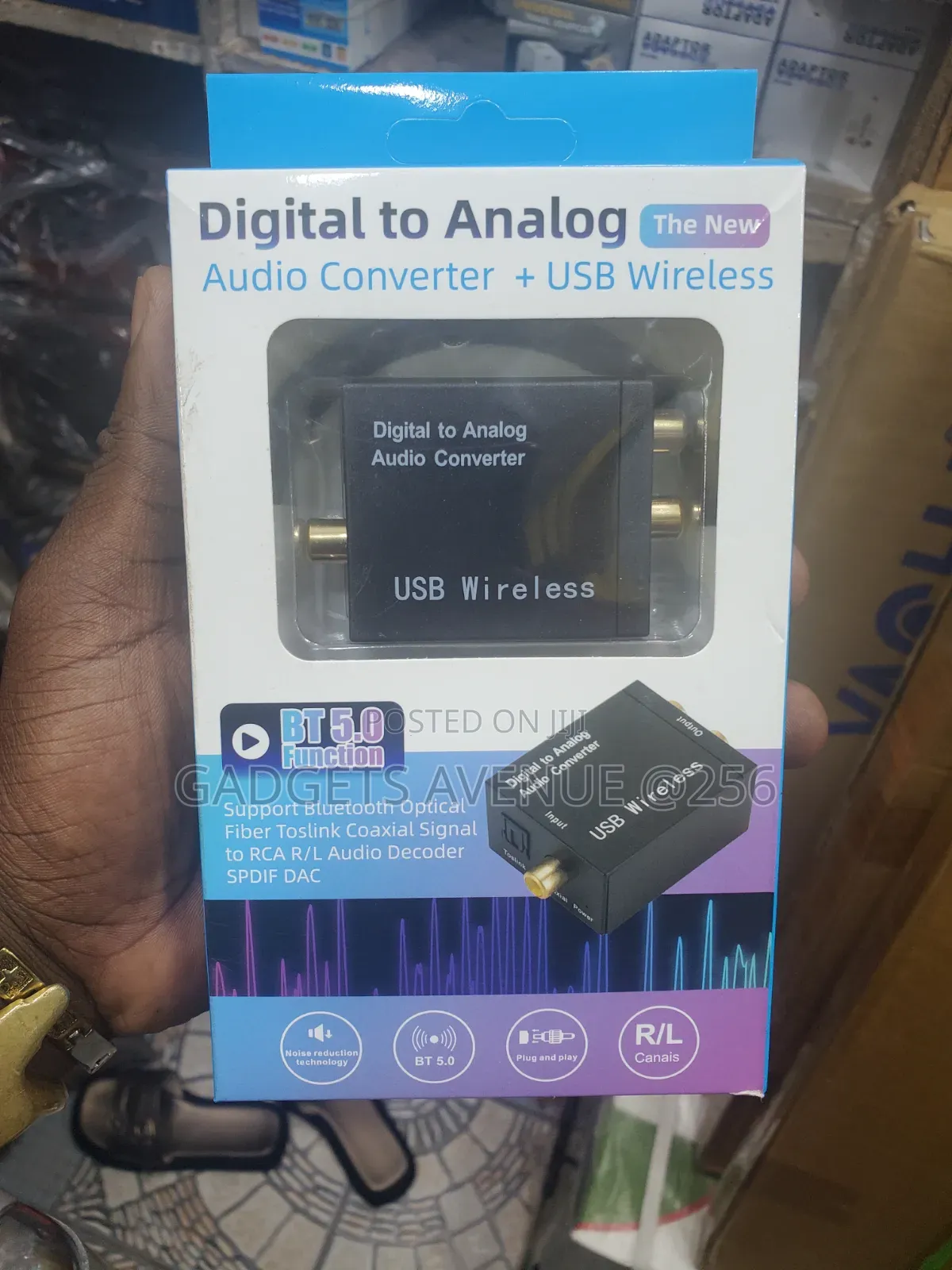 Digital to Analog Audio Converter With Bluetooth 5.0 Functionality