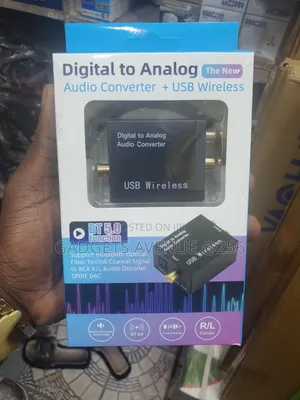 Digital to Analog Audio Converter With Bluetooth 5.0 Functionality