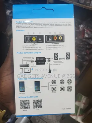 Digital to Analog Audio Converter With Bluetooth 5.0 Functionality