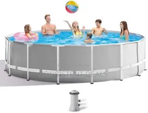 Premium Above Ground Swimming Pool Set: 10ft X 30in