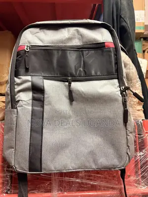 Gray Backpack Stylish Multipurpose School Travel Bag