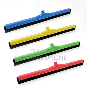 Heavy-Duty Floor Squeegee With a Wooden Handle