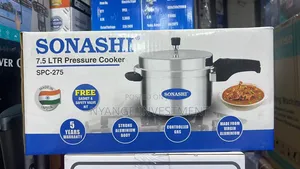 Sonashi 7.5 L Aluminum Pressure Cooker. Aluminum Pressure Cooker