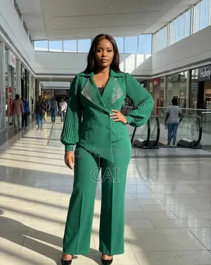 Classy, Structured Two-Piece Pant Full Women's Suits