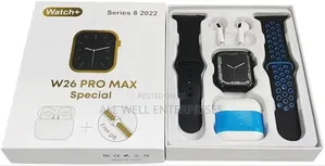 W26 Pro Max Smart Watch With Bluetooth Earphones