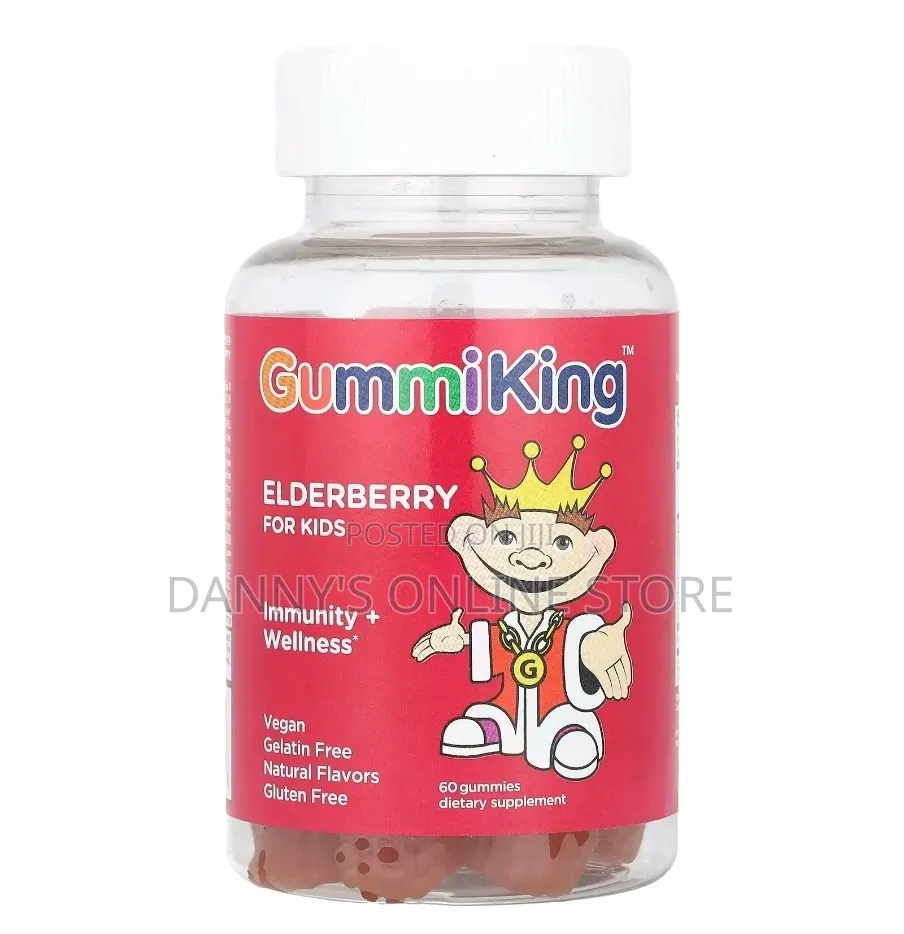 Elderberry for Kids, Zinc and Vitamin C, Lemon Raspberry, 60 Gummies