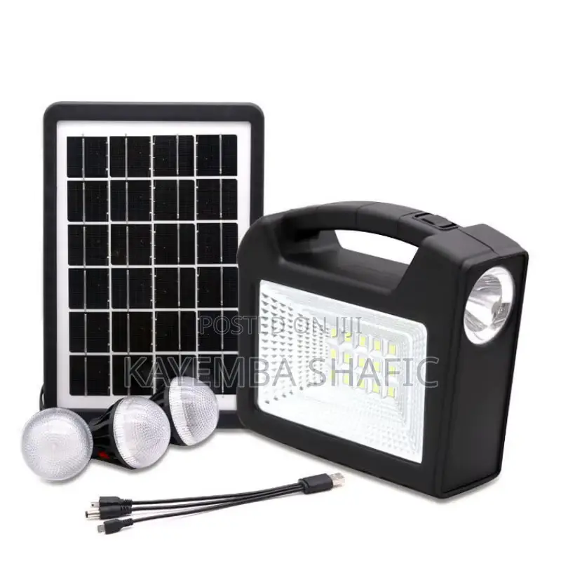 Easy Power Solar Lighting System /, Usb Cable Port, 3 Bulbs