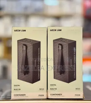 Green Lion Container Power Bank 30000mah 20w, With 4in1 Charging Cable