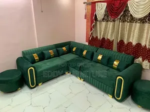 Green Sofa L Shape Design