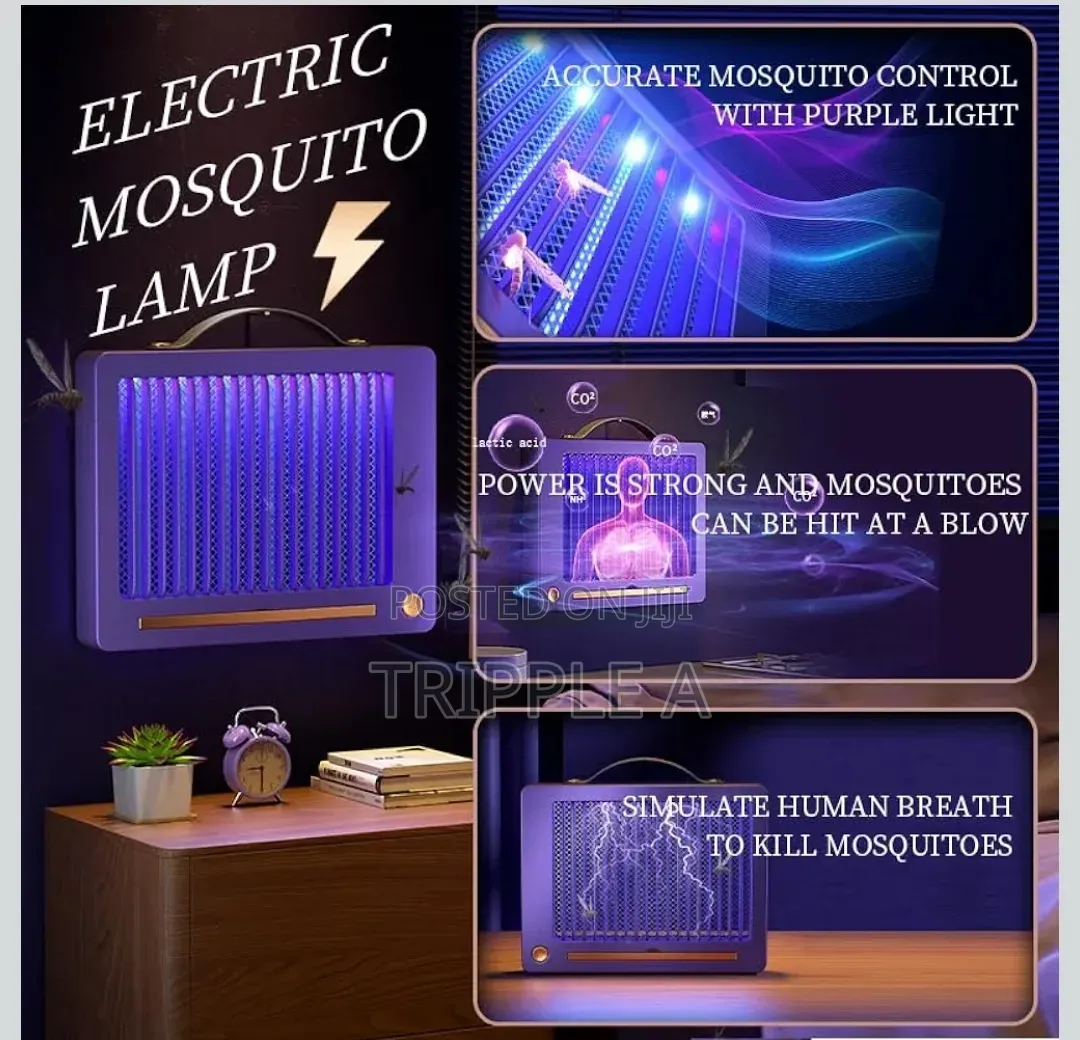 Rechargeable Silent Flat Mosquito Killer Lamp