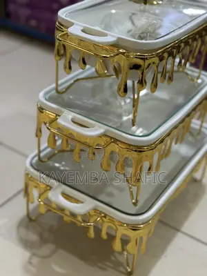 Luxury 3pc Ceramic Chafing Dishes / Buffet Food Warmer Set