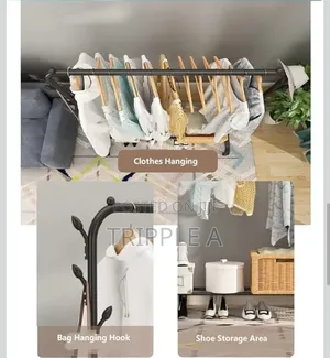 Metal Multifunctional Garment Stand Cloth Rack