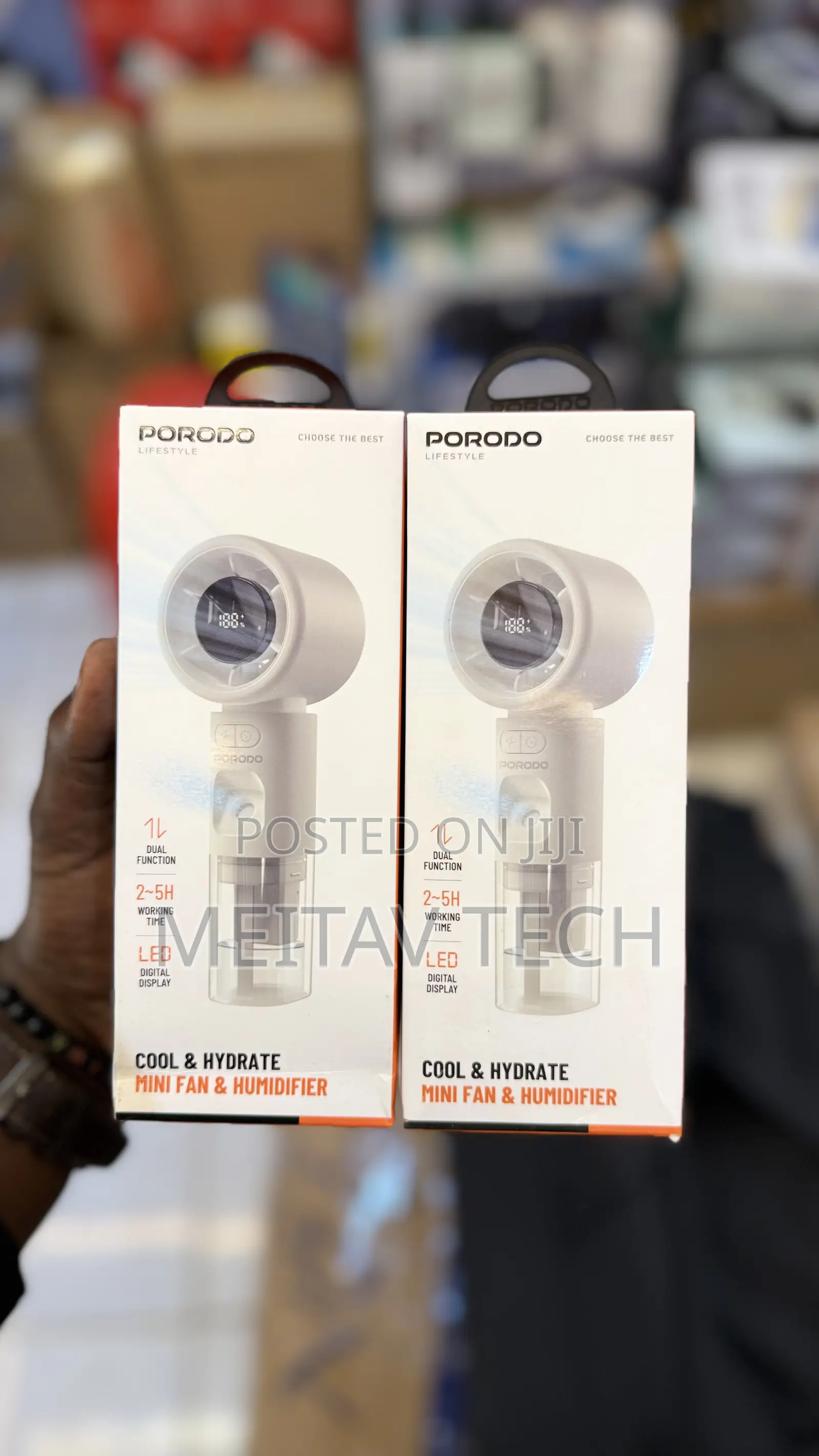 Porodo Cool Hydrate Mini Fan Humidifier,