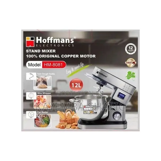 The Hoffmans 12-Litre Stand Mixer (Model Hm-8081)