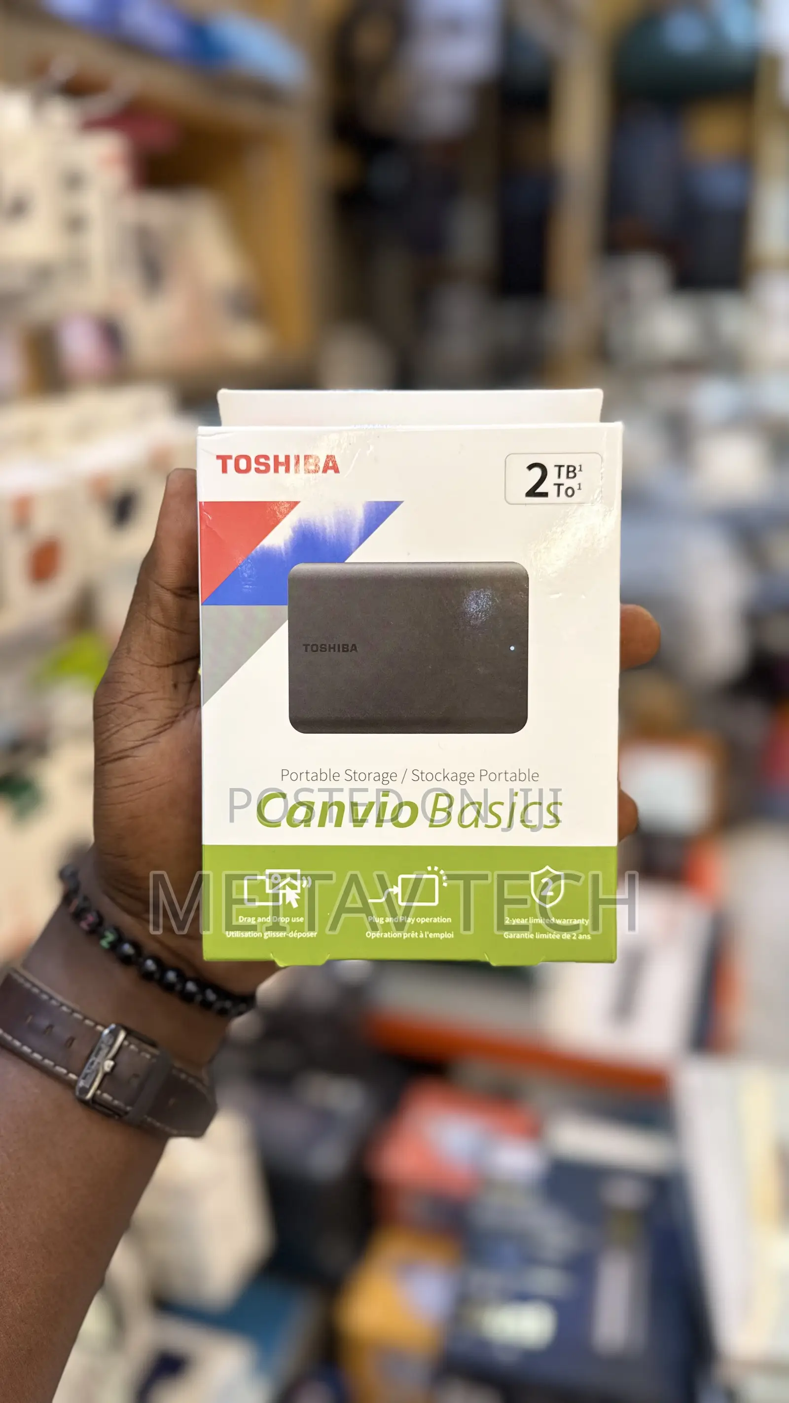 Toshiba 2tb Portable External Hard Drive Usb 3.0 HDD
