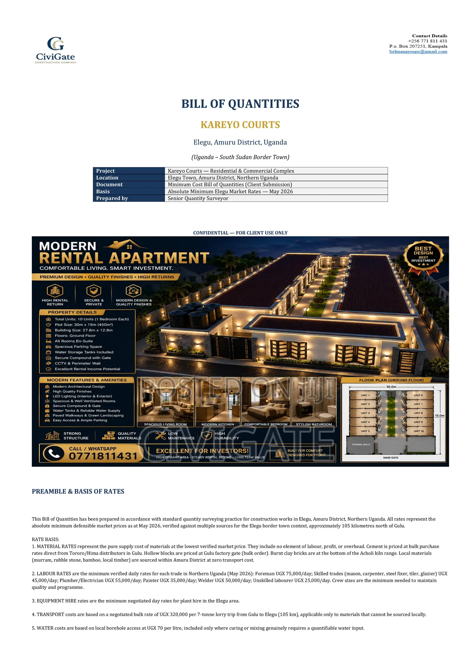 Professional Boq & Cost Estimation Services For Construction Projects