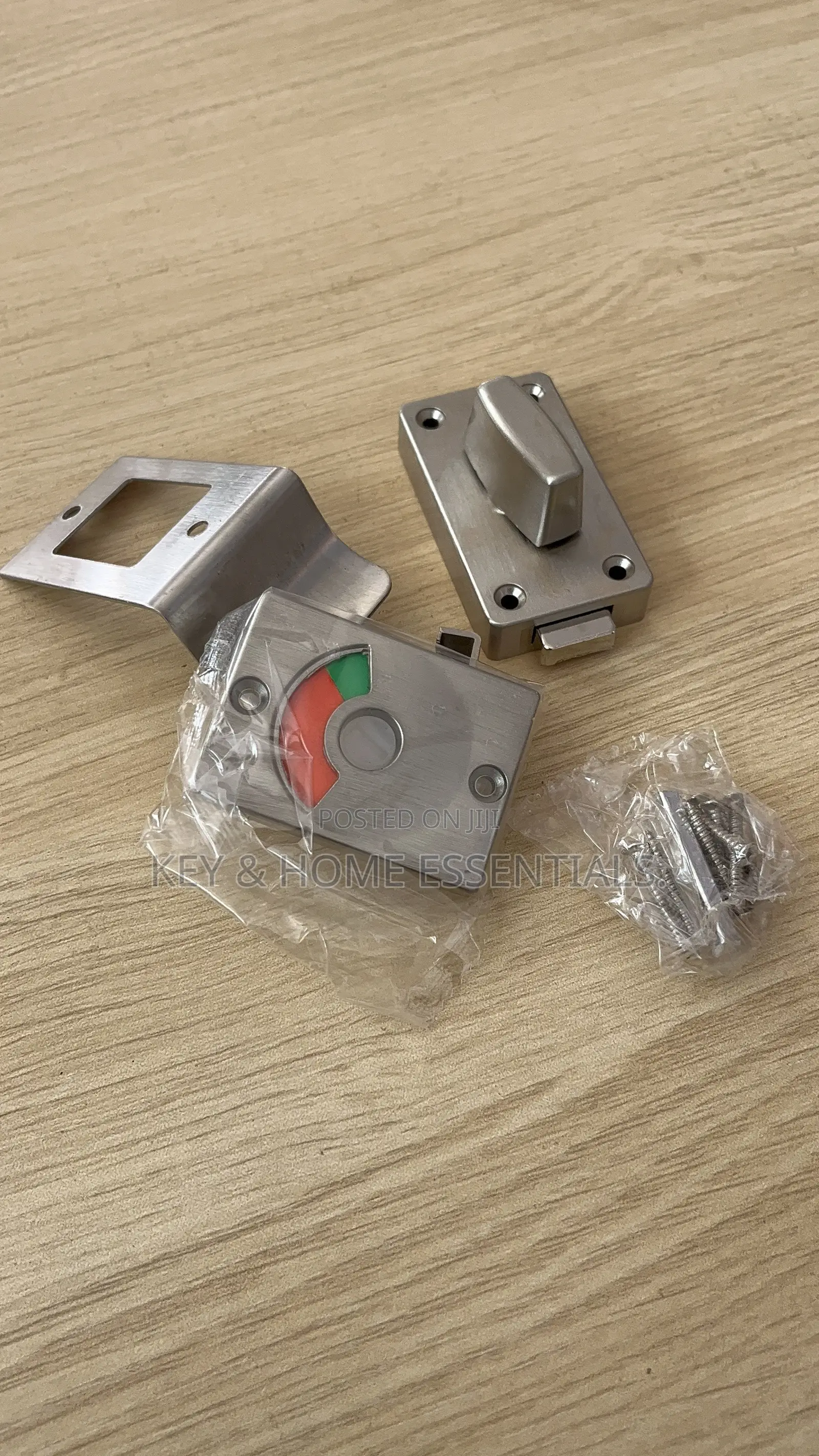Stainless Steel Toilet Door Lock With Occupied/Vacant Indicator
