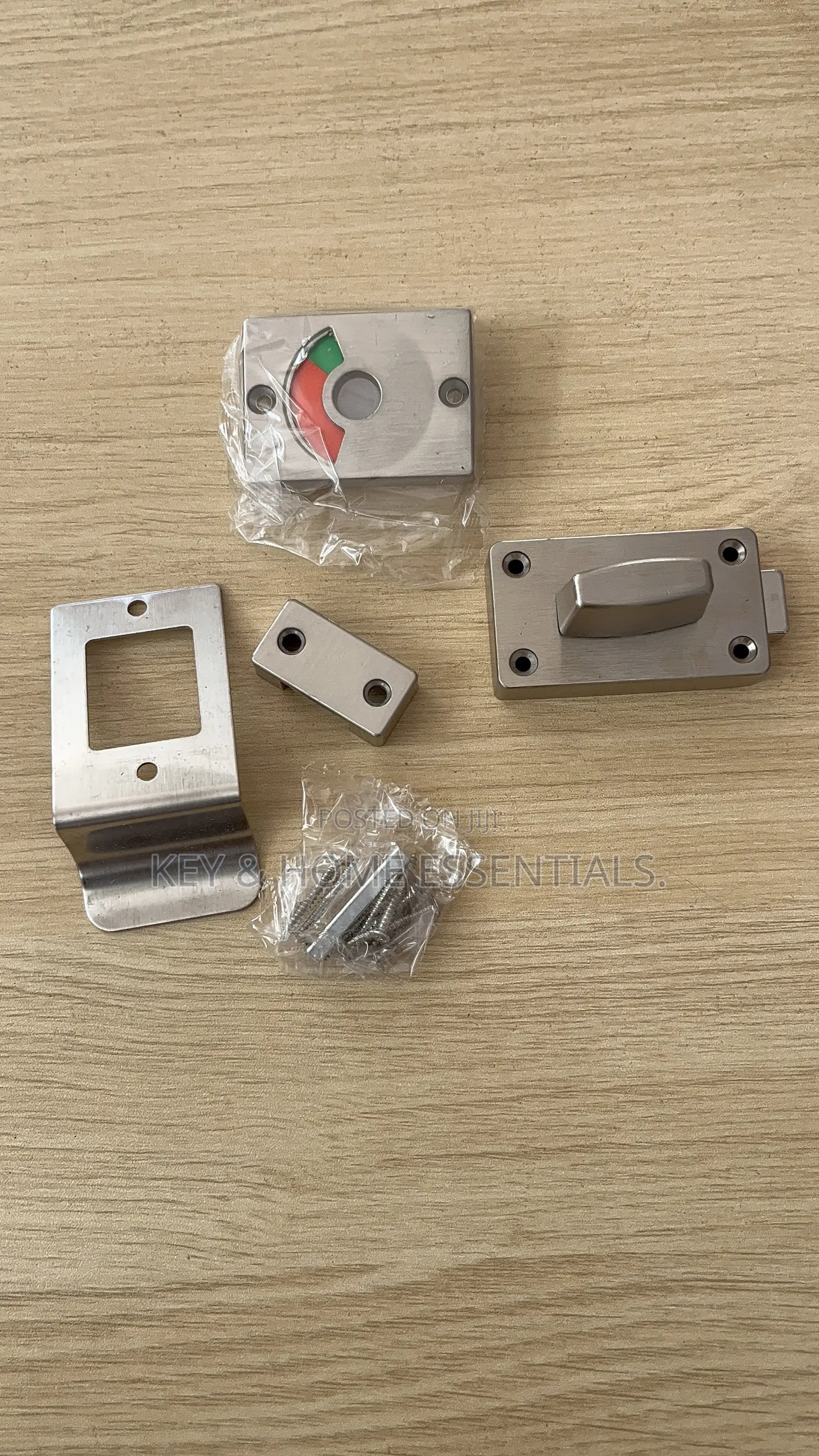 Stainless Steel Toilet Door Lock With Occupied/Vacant Indicator