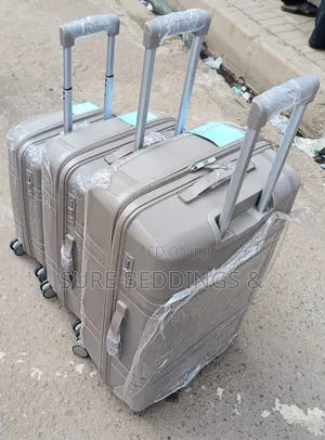 Rubber 3 Pieces Suitcases