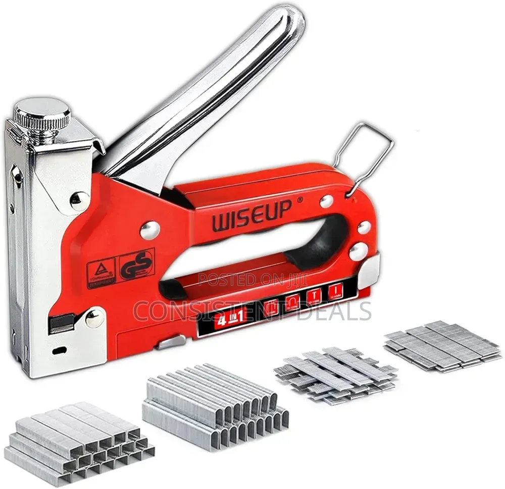 Wiseup 4 in 1 Manual Stapler for Upholstery Wood