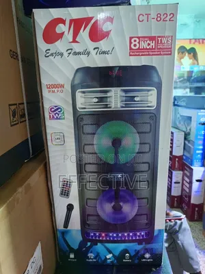 CTC Ct-822 Rechargeable Speaker System With Microphone.