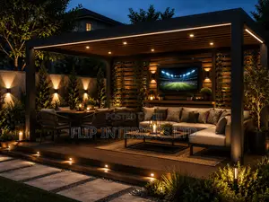 Modern Garden Lounge Gazebo Installations