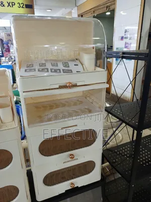 Multi-tier Plastic Kitchen Dish Rack And Storage Organizer.