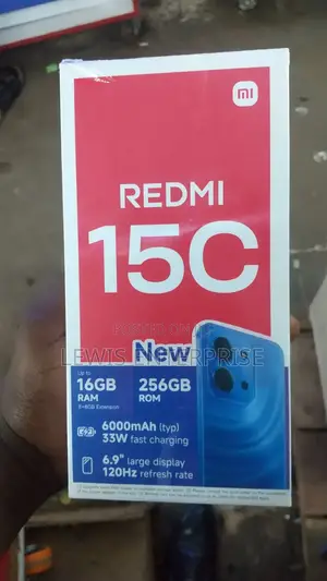New Xiaomi Redmi 15C 4G 256 GB Black