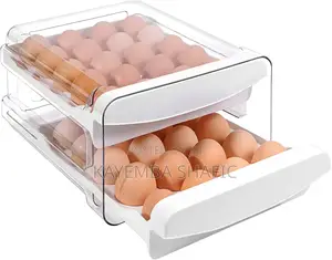 Premium Double-layer 32-grid Refrigerator Egg Storage Drawer