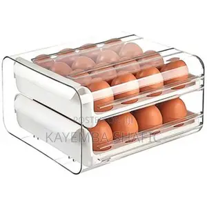 Premium Double-layer 32-grid Refrigerator Egg Storage Drawer