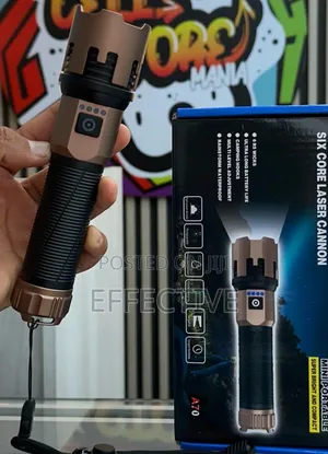 Helius A70 Portable Rechargeable Flashlight Featuring Six Led Wicks.