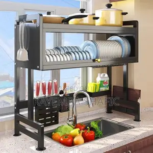 Premium Original Over-the-Sink Dish Drying Rack Cabinet (Heavy Duty)