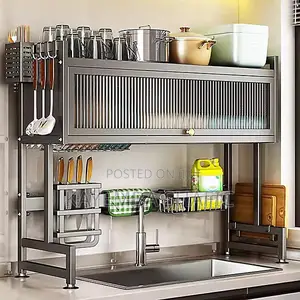 Premium Original Over-the-Sink Dish Drying Rack Cabinet (Heavy Duty)