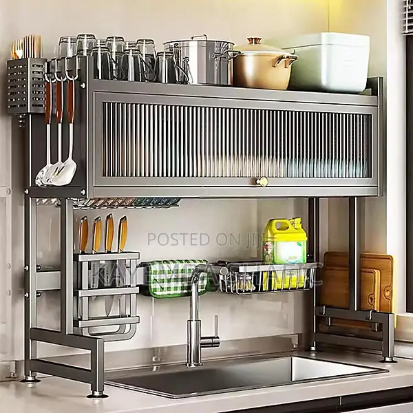Premium Original Over-the-Sink Dish Drying Rack Cabinet (Heavy Duty)