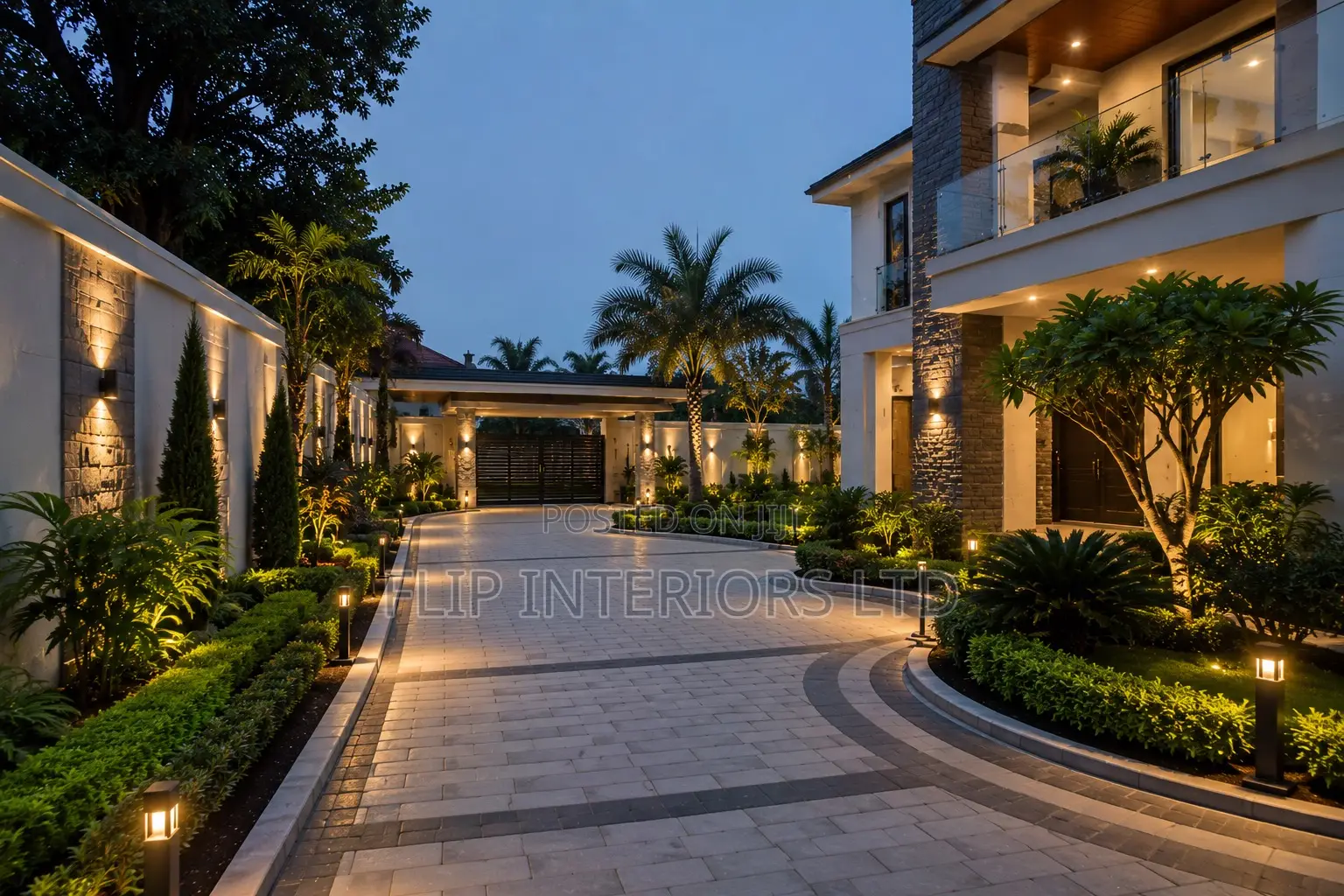 Modern Compound Paving Landscape Design Services