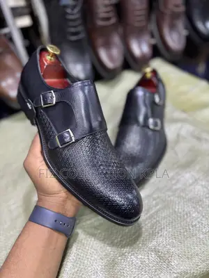 Black Matte Regent Buckle Oxford