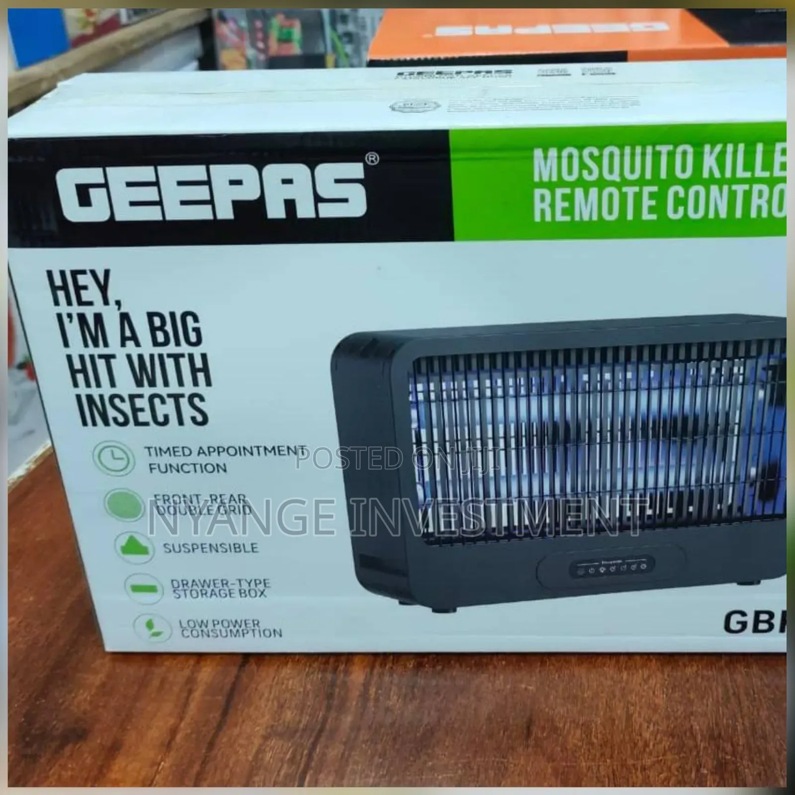 Geepas Gbk25605 Electric Mosquito Killer With a Remote Control.